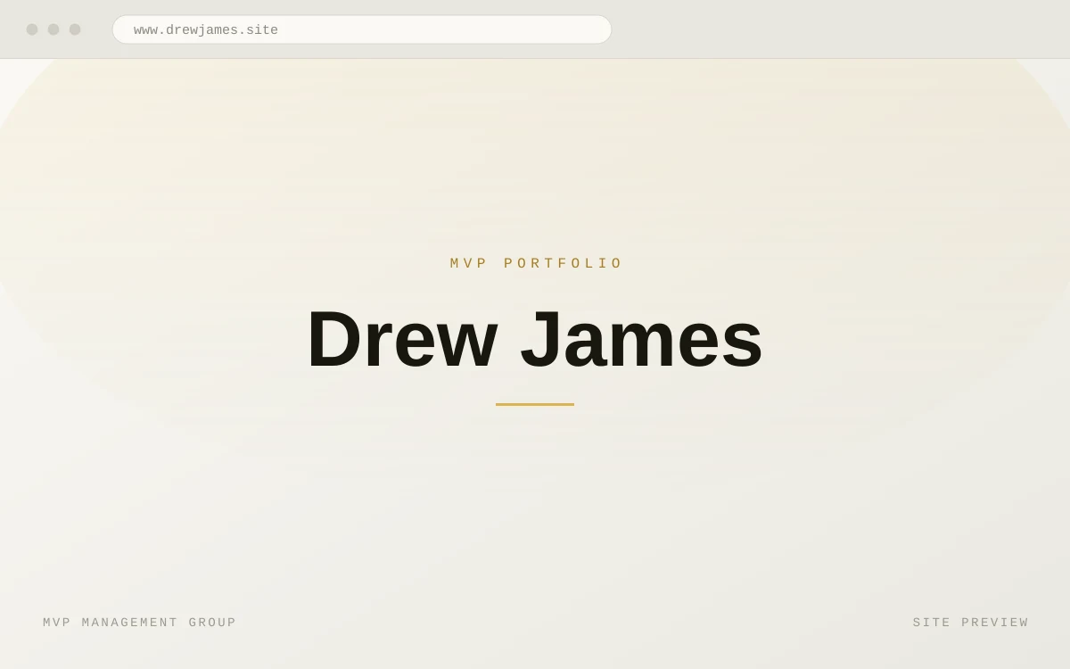 Drew James website