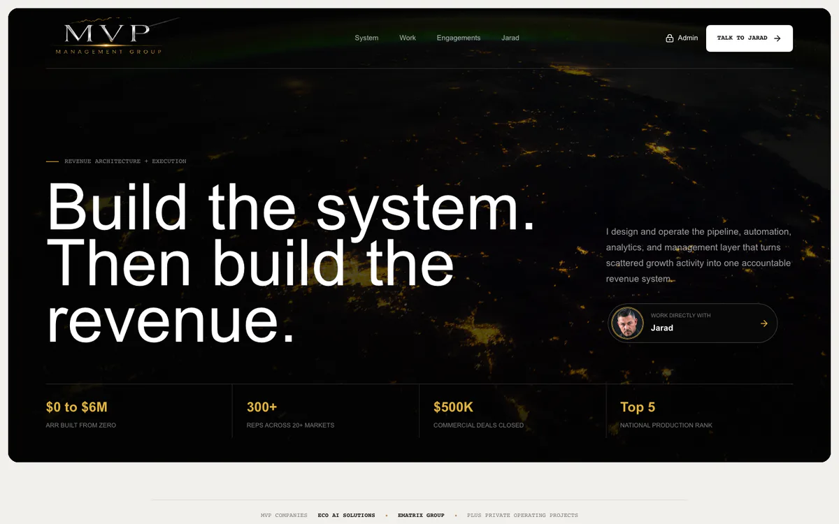 MVP Management Group website